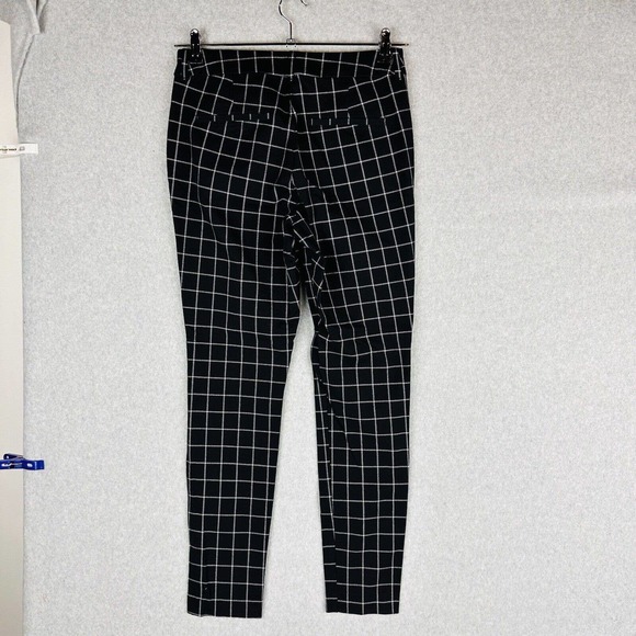 Old Navy Womans Sz 6 Pixie Pants Window Pane Skinny Black White Stretch - Picture 6 of 8